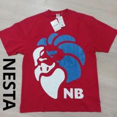 【新品タグ付き】NESTA ライオンロゴ 赤 Tシャツ　3L
