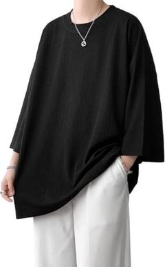 〆T シャツ メンズ 夏服 七分袖 おおきい サイズ 涼しい ゆったり 4XL