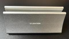 LENTION 縦置きノートパソコンスタンド シルバー アルミニウム製