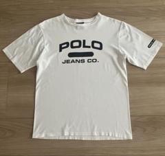 POLO JEANS ポロジーンズ ラルフ 古着 ロゴ tシャツ L ホワイト