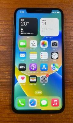 iPhone X silver 64GB SIMフリー