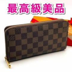 美品‼️ ルイヴィトン ジッピーウォレット ダミエ・エベヌ PVCレザー 長財布 LOUIS VUITTON - 【極美品】ルイヴィトン ダミエ エベヌ