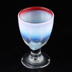 希少 十文字 花形 氷コップ ビンテージ レトロ 大正ガラス 大正ガラス 吹きガラス ピンク 花形氷コップ 和ガラス - 生活