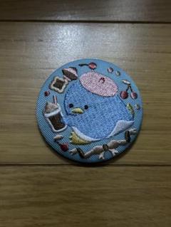 サンリオキャラクターズ 刺繍缶バッジ タキシードサムのサムネイル