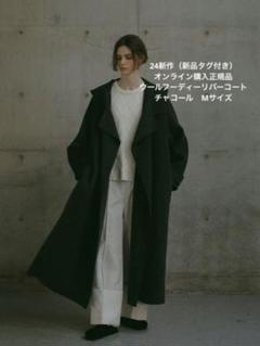 ETRE TOKYO エトレトウキョウ　ウールフーディーリバーコート チャコール ETRE TOKYO エトレトウキョウ 2024AW ウールフーディーリバー