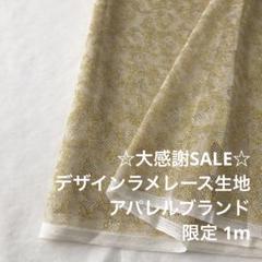 2FL/5628◆1m 感謝祭/限定/ポリエステルデザインラメレース生地