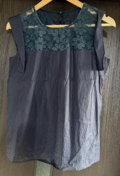 新品　フェンネル スコットクラブ オーガンジーノースリーブブラウス