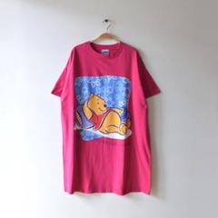 90s ディズニー ヴィンテージTシャツ くまのプーさん パジャマTシャツ
