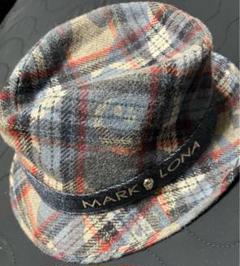 激安アウトレット通販 MARK&LONA チェック柄ウール混ハット - メルカリ メンズウェア