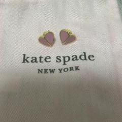 【kate spade】ハート型ピアス ピンク