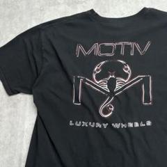 MOTIV　蠍　イラスト　トップス　半袖Ｔシャツ　古着　ブラック　XL