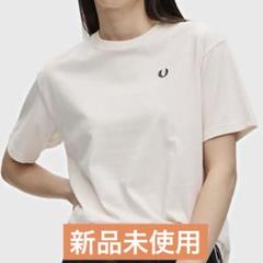 【美品・レア】フレッドペリー ベージュ Tシャツ 半袖　値下げ可 2025年最新】Fred Perry レディース 半袖(Tシャツ) Tシャツ