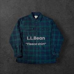 L.L.Bean ブラックウォッチ 裏フリース シャツ 古着 ジャケット L