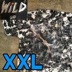 T2094 WiLD ワイルド　プリントTシャツ タイダイ　ビッグサイズ　古着