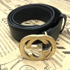 極希少 70s OLD GUCCI ヴィンテージ GGロゴバックル レザーベルト グッチ Gロゴ ベルト レディース ヴィンテージ オールドグッチ
