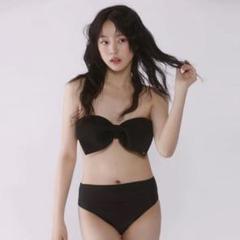 judin 2way ribbon motif swimwear black - メルカリ