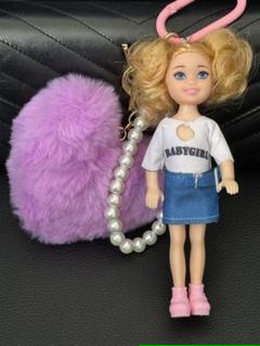 新品　バービーキーホルダー ポンポン付き　韓国　人気 楽天市場】バービー キーホルダー（バッグ・小物・ブランド雑貨