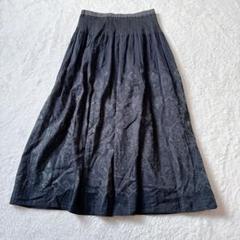 【美品】バンベール　ロングフレアスカート　ペイズリー柄　Lサイズ　ヴィンテージ風