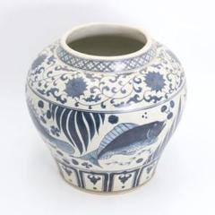 中国 青花魚藻文大壺 壷　C294 m46928491443_1.jpg?1683851417