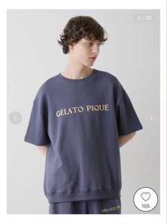 GELATO PIQUE ネイビー Tシャツ S-M