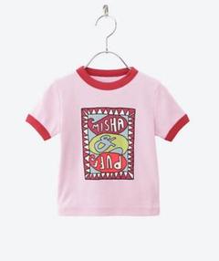Groovy Paisley Ringer Tee Pink Lilac 4y