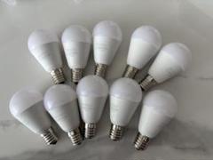 ほぼ未使用　アイリスオーヤマLED電球 E17 60W相当10個セット 電球色
