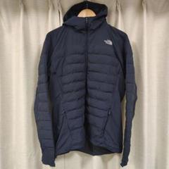 ノースフェイス ハイブリッドレッドランフーディ L ネイビー NY81774のサムネイル