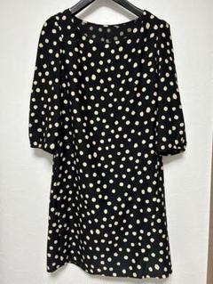 黒と白の水玉模様ミニワンピース GRL 黒と白の水玉模様 半袖ミニワンピース - メルカリ