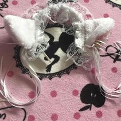 猫耳カチューシャ ヘッドドレス 白