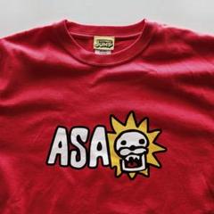 ONE PIECE ルフィ ASAガオ ロゴ Tシャツ