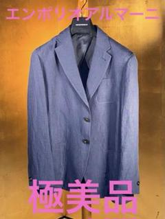 極美品【エンポリオアルマーニ】ネイビー麻ジャケット52 極美品【エンポリオアルマーニ】ネイビー麻ジャケット52 - メルカリ