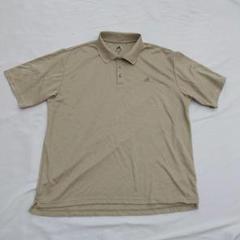 adidas ベージュ メッシュ 半袖 ポロシャツ XL