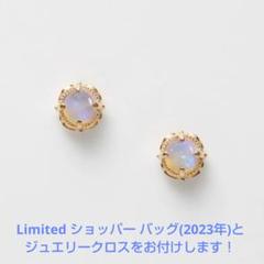 素晴らしい外見 agete／アガット】オパール K10 ピアス／ショッパーバッグ アクセサリー
