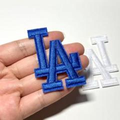 Sale 2枚セット　アイロンワッペン LA エルエー　野球