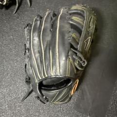 軟式野球用 黒レザーグローブ