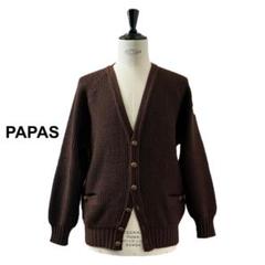パパス　メンズニットカーディガン L新品未使用 2025年最新】PAPAS メンズ カーディガンの人気アイテム - メルカリ