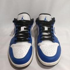 ナイキAIRJordan1 スニーカー 青/白 ローカット　29.0cm