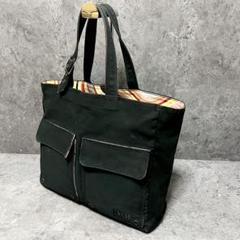 良品　ポールスミス　レザー　トートバッグ　マルチカラー　ブラック　大容量　A4可 PAUL SMITH ポールスミス トート バッグ A4可 レザー[品番