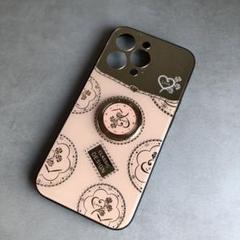 iPhone13 Pro ケース 鏡として使える リング付き 携帯カバー