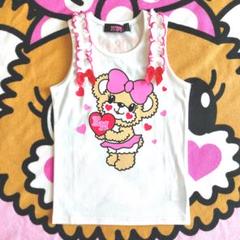 新品♡アースマジック♡120 ハートキャッチ マフィー タンクトップ シロ