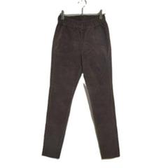 ストレートパンツ ブラウン 綿 ストレッチ素材 M カジュアル 通学 買い物
