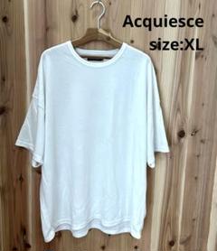 アクイエス Acqiesce Tシャツ TRスムース ビッグシルエット 半袖