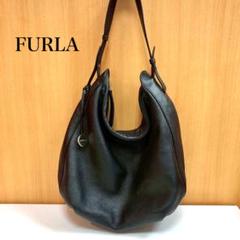 FURLA フルラ レザー トートバッグ ワンショルダー 黒 F5811