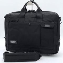 【美品】MANHATTAN PASSAGE ビジネスバッグ 2way 黒色