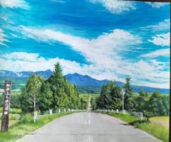 Louis x イワフネ カナメ 合作 アクリル画 風景 003
