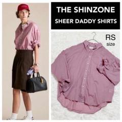 美品 シンゾーン SHEER DADDY SHIRTS RSピンク 長袖シャツ 美品 シンゾーン SHEER DADDY SHIRTS RSピンク 長袖シャツ