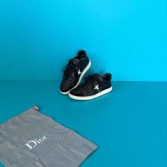 Dior ブラックレザー スニーカー 保存袋付き