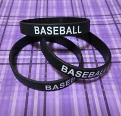 ラバーブレスレット　BASEBALL シリコンバンド３個セット