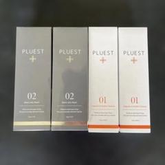 PLUEST 洗顔料セット 02・01 各2本ずつ PLUEST プルエスト ブラックジェリーウォッシュ 2本 洗顔 毛穴
