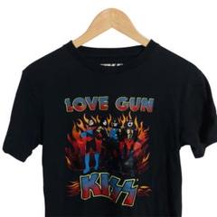 KISS LOVE GUN Tシャツ ブラック 人気バンド サイズM